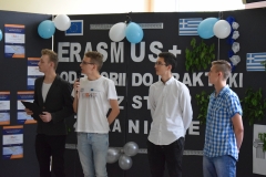 ERASMUS + - "Dzień Grecki w ZSTE w Skawinie" - podczas dnia otwrtego promowaliśmy nasz projekt: "Od teorii do praktyki przez staże zagraniczne"