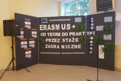 ERASMUS + - "Dzień Grecki w ZSTE w Skawinie" - podczas dnia otwrtego promowaliśmy nasz projekt: "Od teorii do praktyki przez staże zagraniczne"