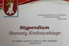 Stypendium Starosty Krakowskiego